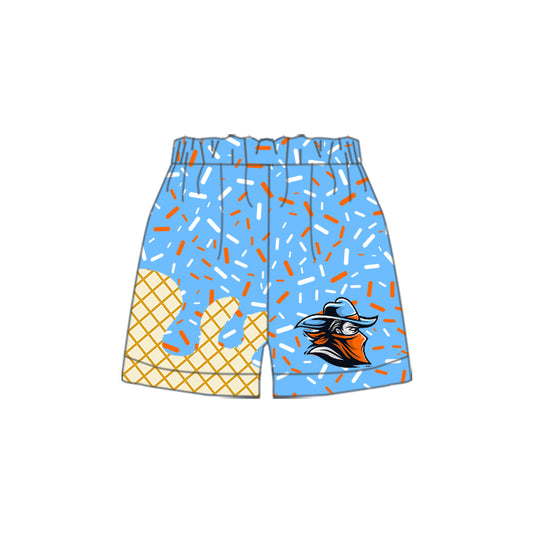 Preorder(moq 5) Baby Boys Team Blue Orange Sports Shorts