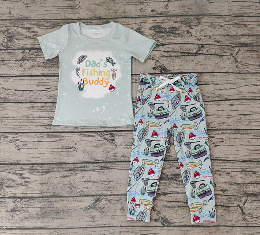 Baby Boys Daddy Fishing Pants Clothes Sets