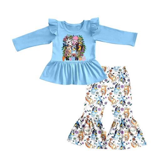 Baby Girls Dog Friends Bell Pants Clothes Sets preorder(moq 5)