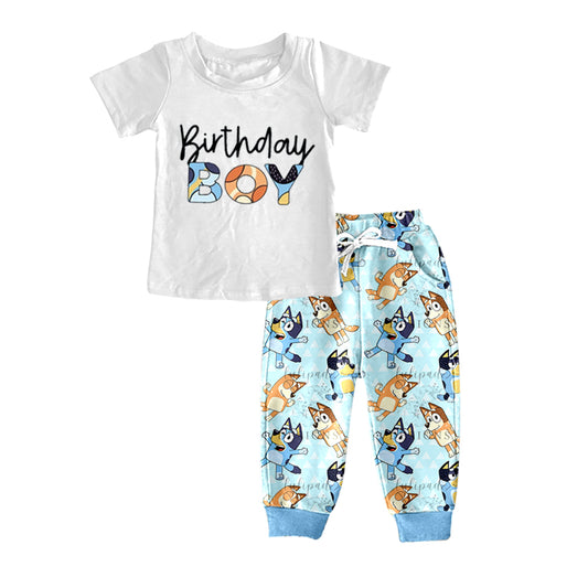 Baby Boys Dog Birthday Pants Clothes Sets preorder(moq 5)