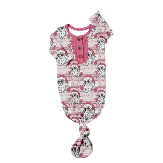 Baby Girls Christmas Pink Santa Gowns preorder(moq 5)=