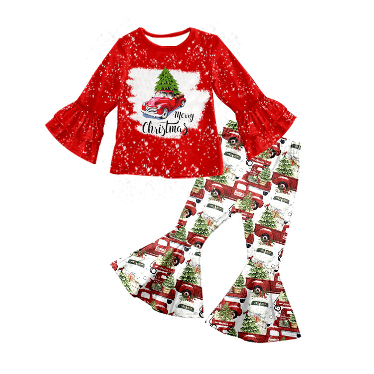 Baby Merry Christmas Shirt Bell Pants Clothes Sets preorder(moq 5)