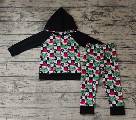 Baby Boys Christmas Hoodie Top Frog Pants Clothes Sets