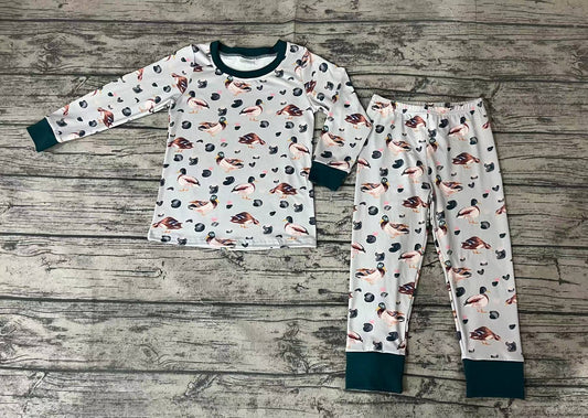 Baby Kids Fall Fishing Pajamas Clothes Sets