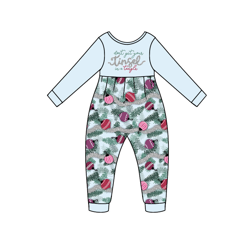 Baby Girls Tangle Christmas Long Sleeve Rompers preorder(moq 5)