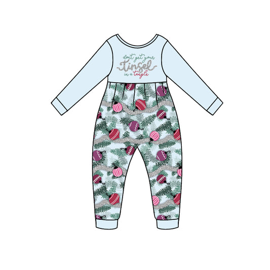 Baby Girls Tangle Christmas Long Sleeve Rompers preorder(moq 5)