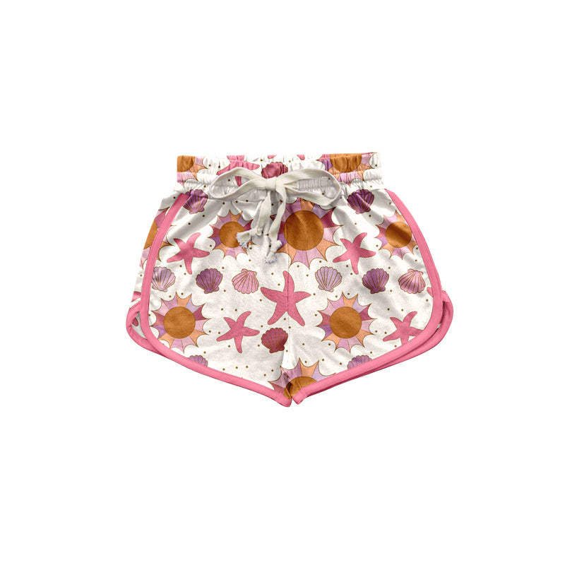 Baby Girls Pink Beach Wear Sports Shorts Bottoms Preorder(moq 5)