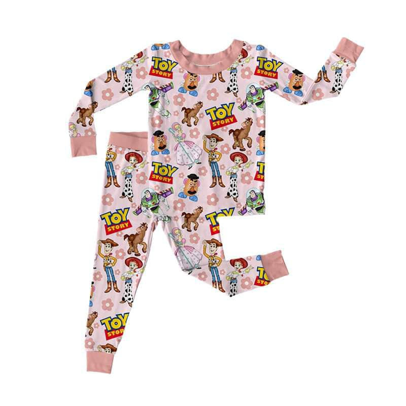 Baby Girls Pink Toy Top Pants Pajamas Clothes Sets split order preorder Nov 28th