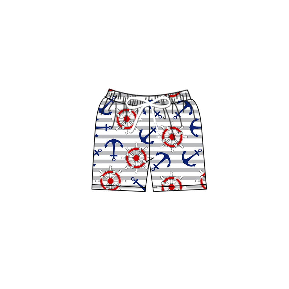 Baby Boys Sea World Boats Swimming Anchors Trunks Bottom Preorder
