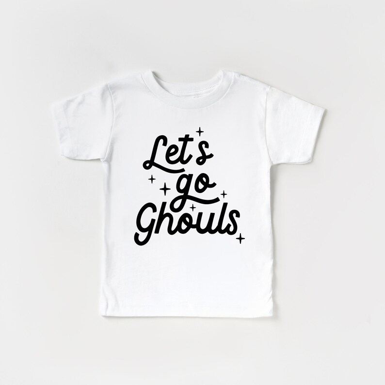 Baby Girls Let's Go White Short Sleeve Tee Shirts Tops Preorder(moq 5)