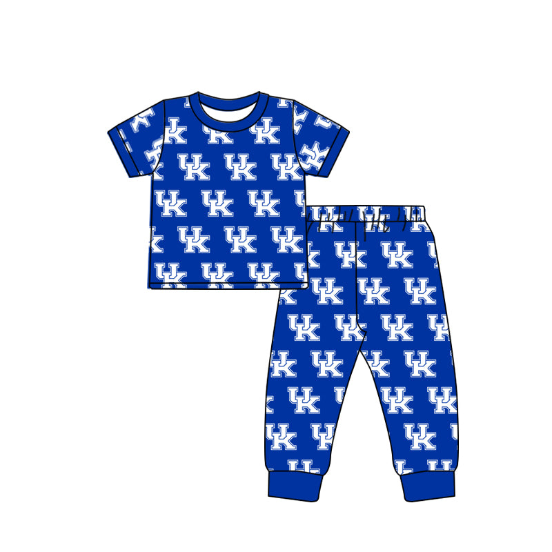 Baby Boys Blue Team UK Top Pants Pajamas Clothes Sets order preorder (moq 5)