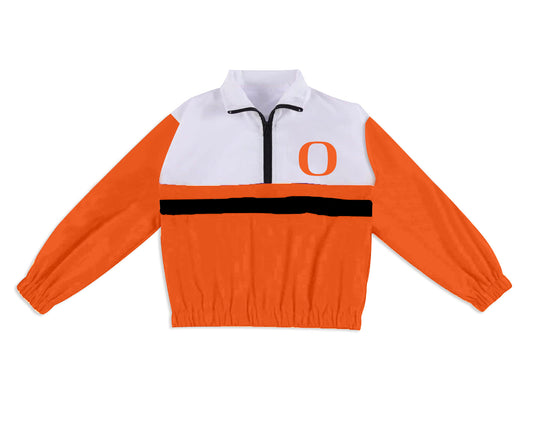 Preorder (moq 5)Baby Boys Long Sleeve Bobcats O Team Zip Pullovers Tops