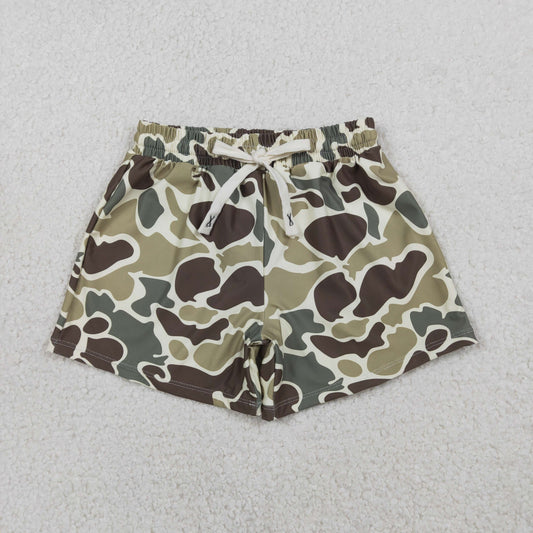 Baby Boys Green Camouflage Trunks Bottoms Swimsuits