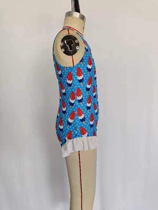 Baby Girls 4th Of July Popstick Ruffle One Piece Swimsuits