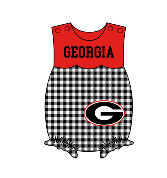 Preorder (moq 5)Baby Girls Sleeveless Georgia Ruffle Rompers
