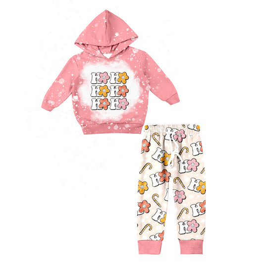 Baby Girls Flowers Hoodie Top Western Pants Clothes Sets preorder(moq 5)