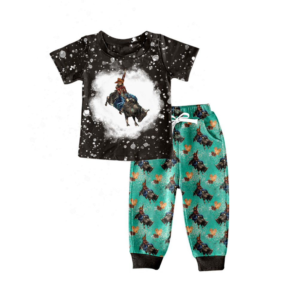 Baby Boys Bullfight Western Pants Clothes Sets preorder(moq 5)