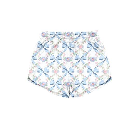 Preorder (moq 5)Baby Girls Bows Flowers Checked Shorts Bottom