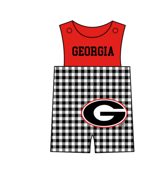 Preorder (moq 5)Baby Boys Sleeveless Georgia Shorts Rompers