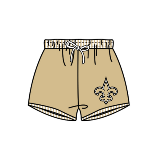 Preorder moq 5 Baby Boys Golden Anchors Team Swimming Trunks Bottom