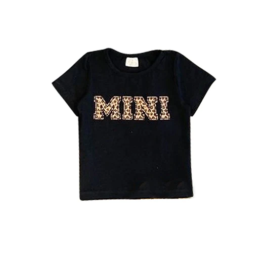 Baby Boys Black Mini Short Sleeve Tee Shirts Tops split order preorder May 23th