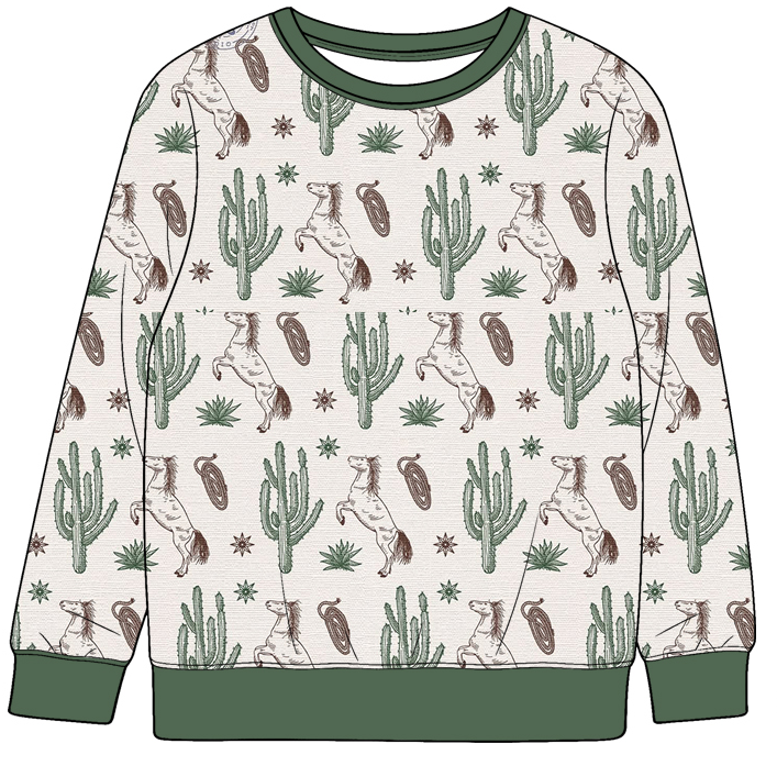 Preorder moq 5 (each item)Baby Boys Long Sleeve Ducks Cows Western Hunting T-shirts Tops