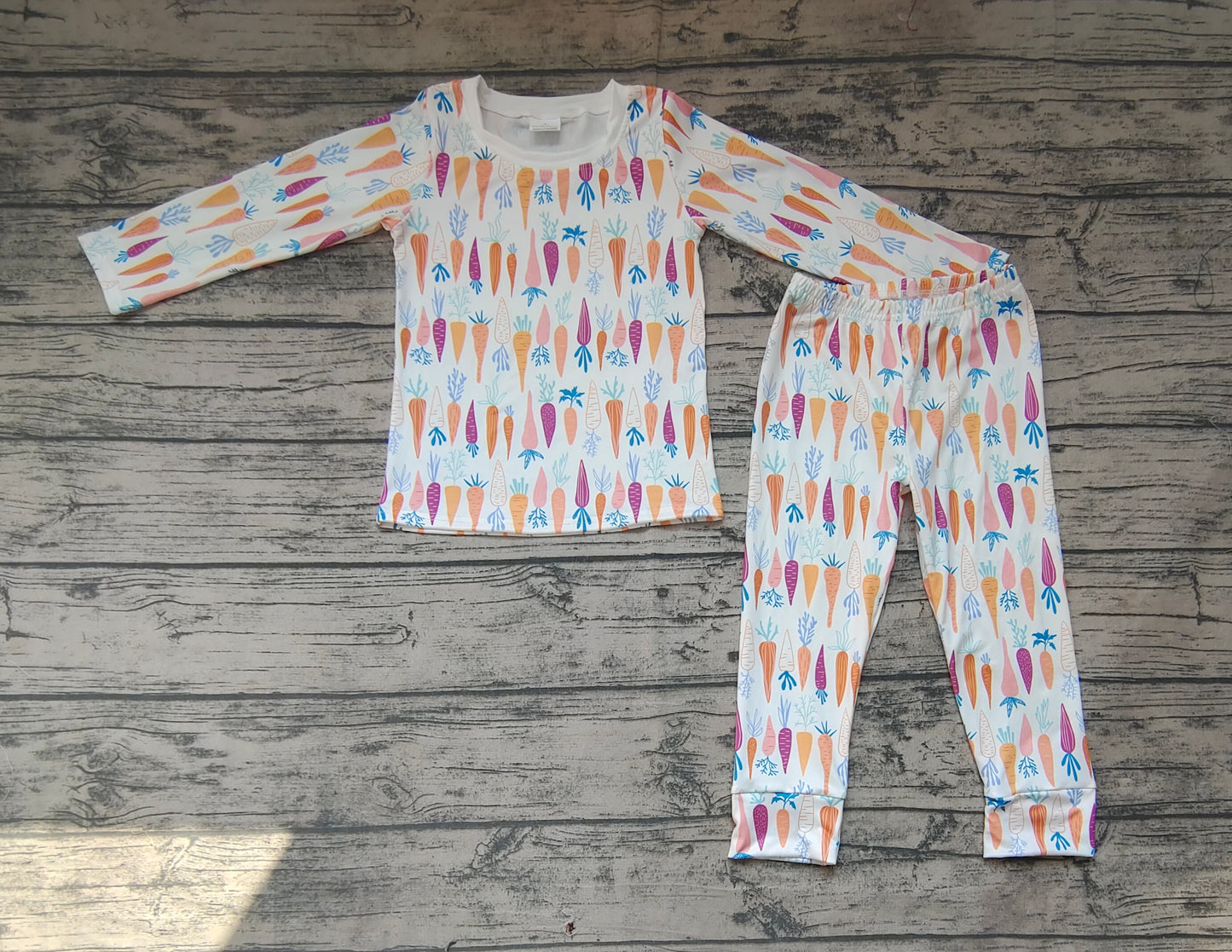 Baby Boys Carrots Easter Shirts Pants Pajamas Outfits Clothes Sets