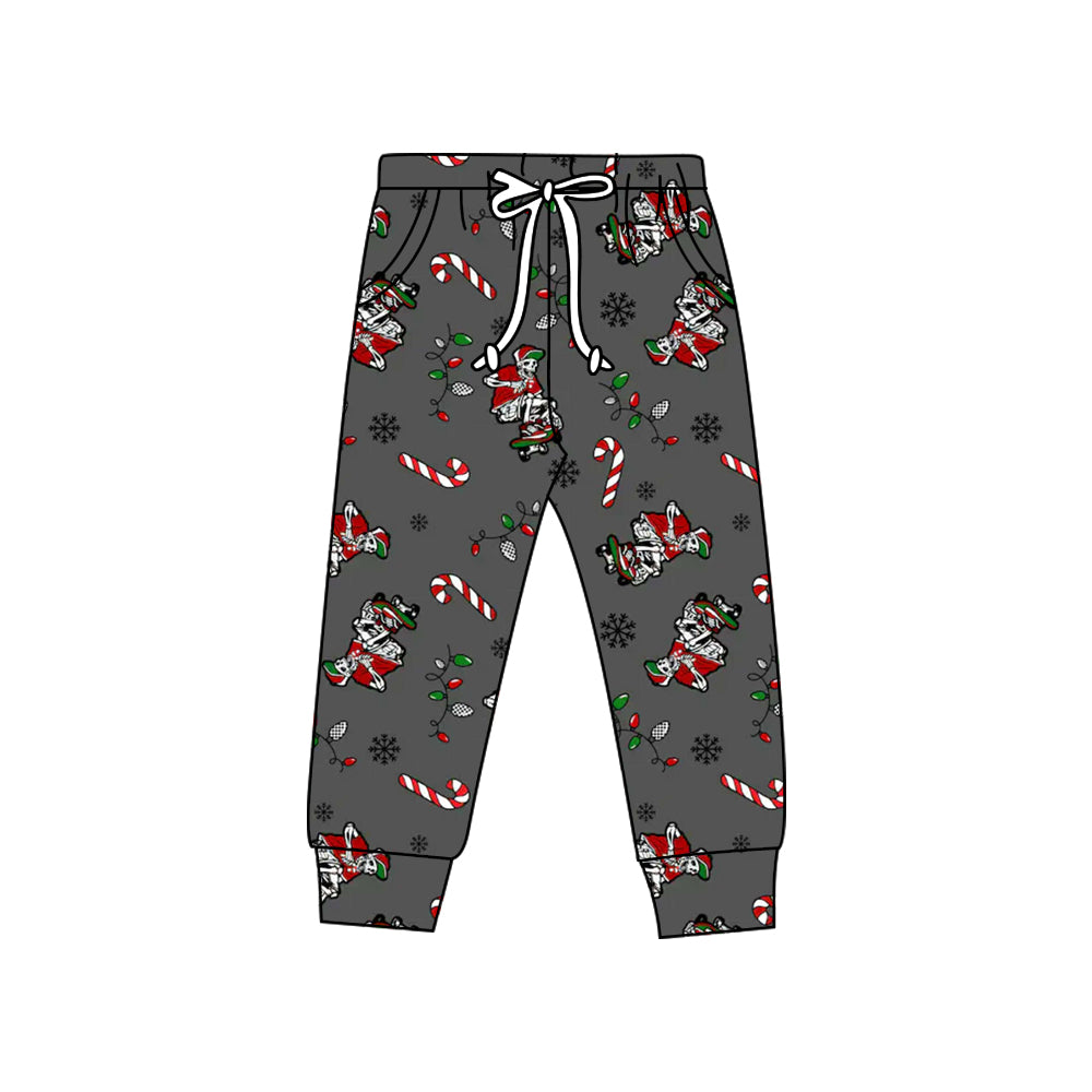 Preorder(moq 5) Baby Boys Candy Cane Skater Boys Christmas Jogger Pants