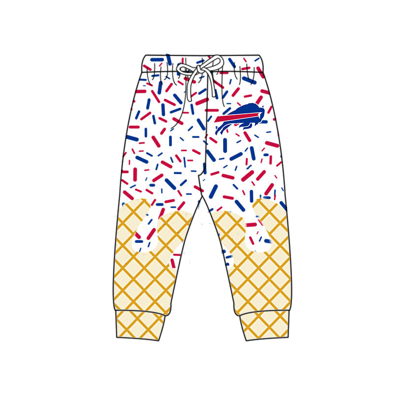 Preorder (moq 5)Baby Boys Drip Sprinkles Charging Buffalo Team Jogger Pants Bottom
