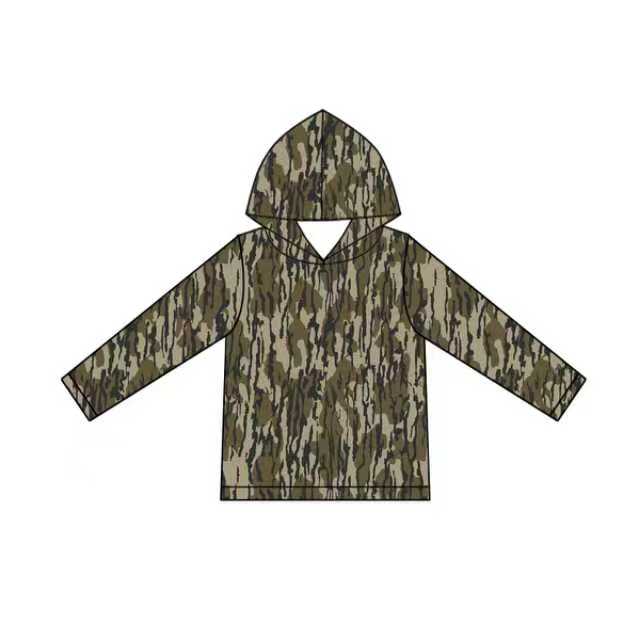 Preorder moq 5 Adult Men Long Sleeves Camo Hoodies Top