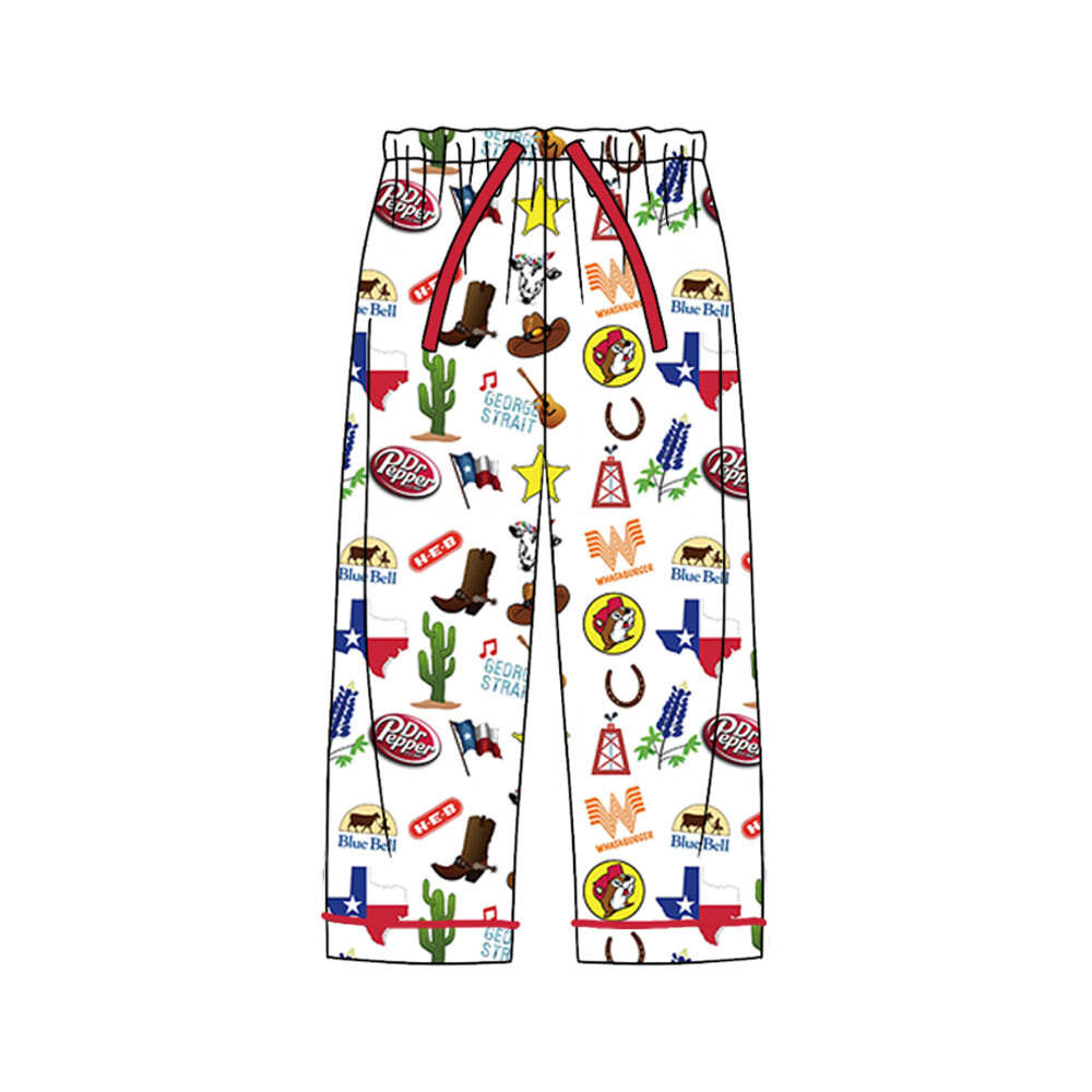 Adult Women TX Western Bottoms Pants Pajamas Preorder(moq 5)