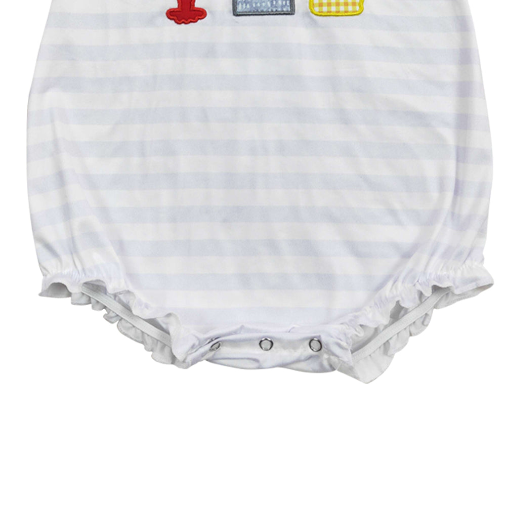 Baby Infant Girls Crawfish Boiled Corn Short Sleeve Rompers