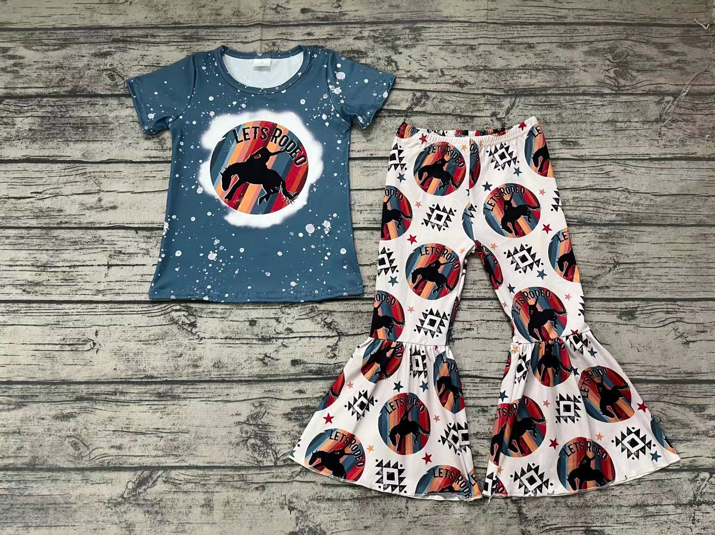 Baby Girls Let's Rodeo Pants Clothes Sets