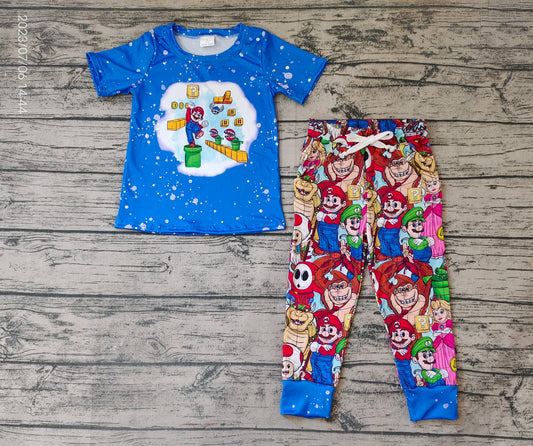 Baby Boys Blue Game Pants Clothing Sets