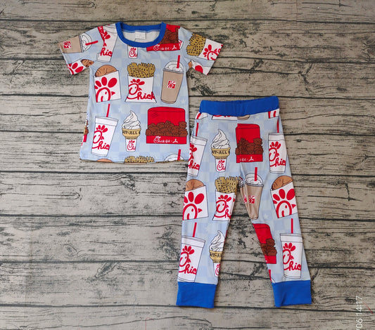 Baby Boys Chips Blue Color Pants Pajamas Clothes sets