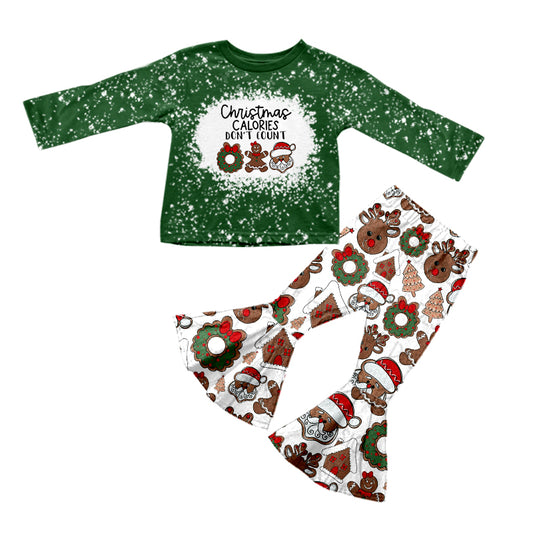 Baby Girls Christmas Gingerbread Pants Clothing Sets preorder(moq 5)