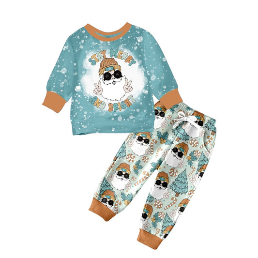 Baby Boys Merry Christmas Pants Clothing Sets preorder(moq 5)