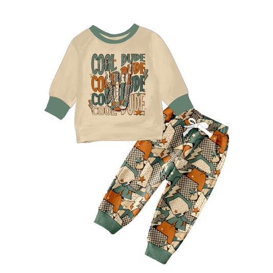 Baby Cute Boys Western Pants Clothing Sets preorder(moq 5)