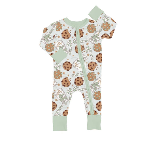 Baby Boys Cookie Cake Christmas Zip Rompers preorder(moq 5)