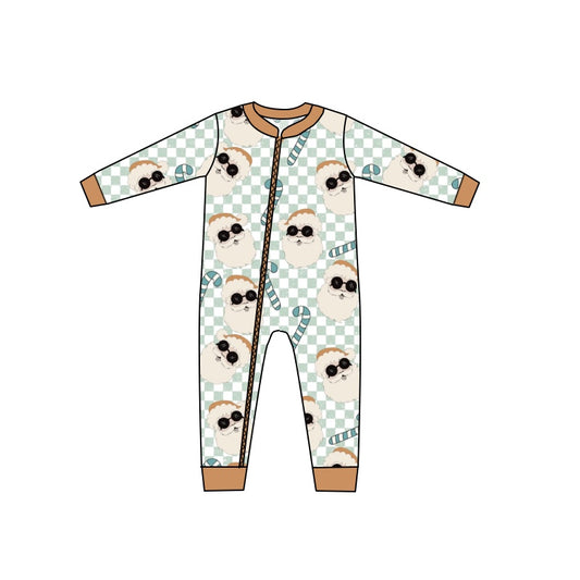 Baby Boys Santa Christmas Zip Rompers preorder(moq 5)