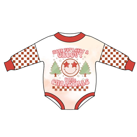 Baby Girls Little Red Christmas Rompers preorder(moq 5)