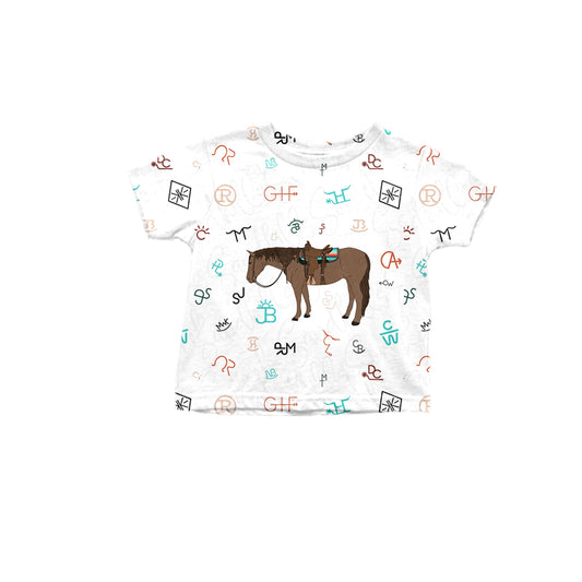 Baby Boys Horse Western Top Shirts Tops preorder(moq 5)