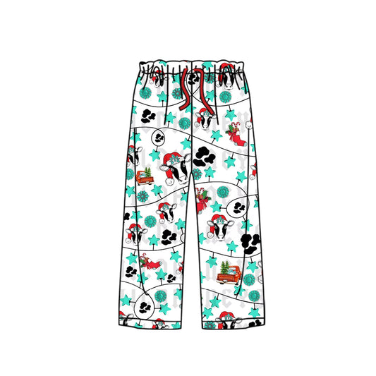 Adult Women Christmas Cow Bottom Pants Preorder(moq 5)