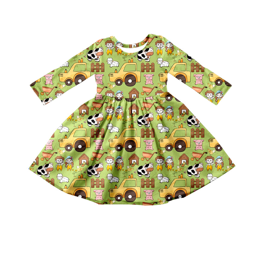 Baby Girls Farm Animals Dresses preorder(moq 5)