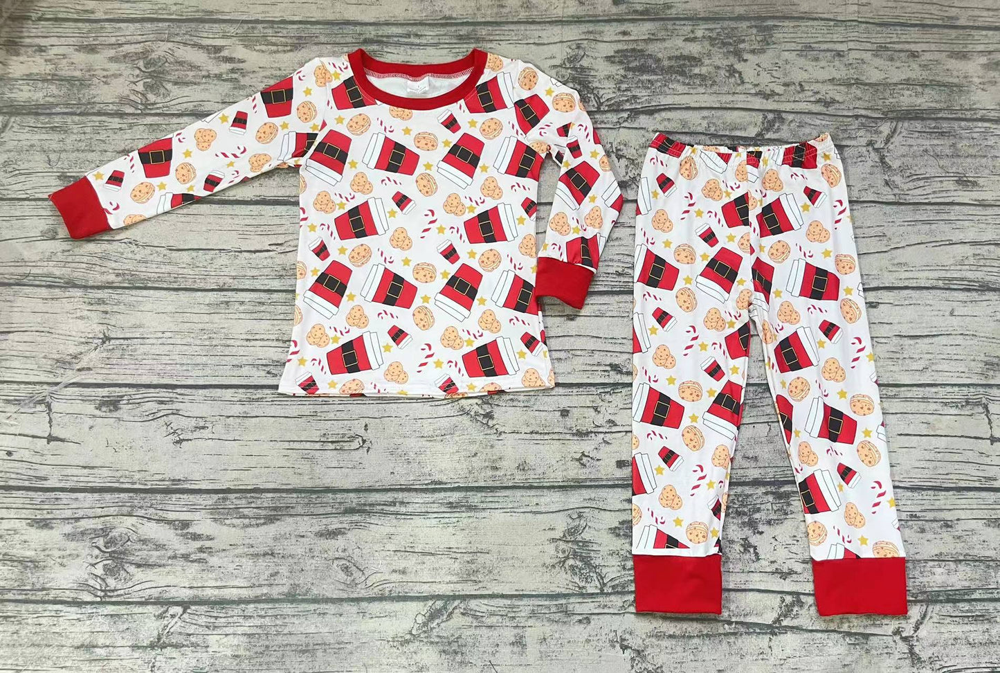 Baby Boys Kids Cup Cookies Pajamas Clothes Sets