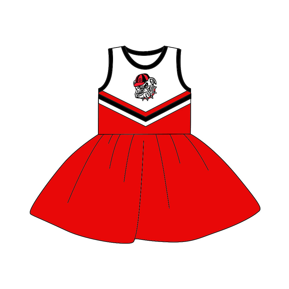 Baby Girls Team Sleeveless 3 A-Line Dresses preorder(moq 5)