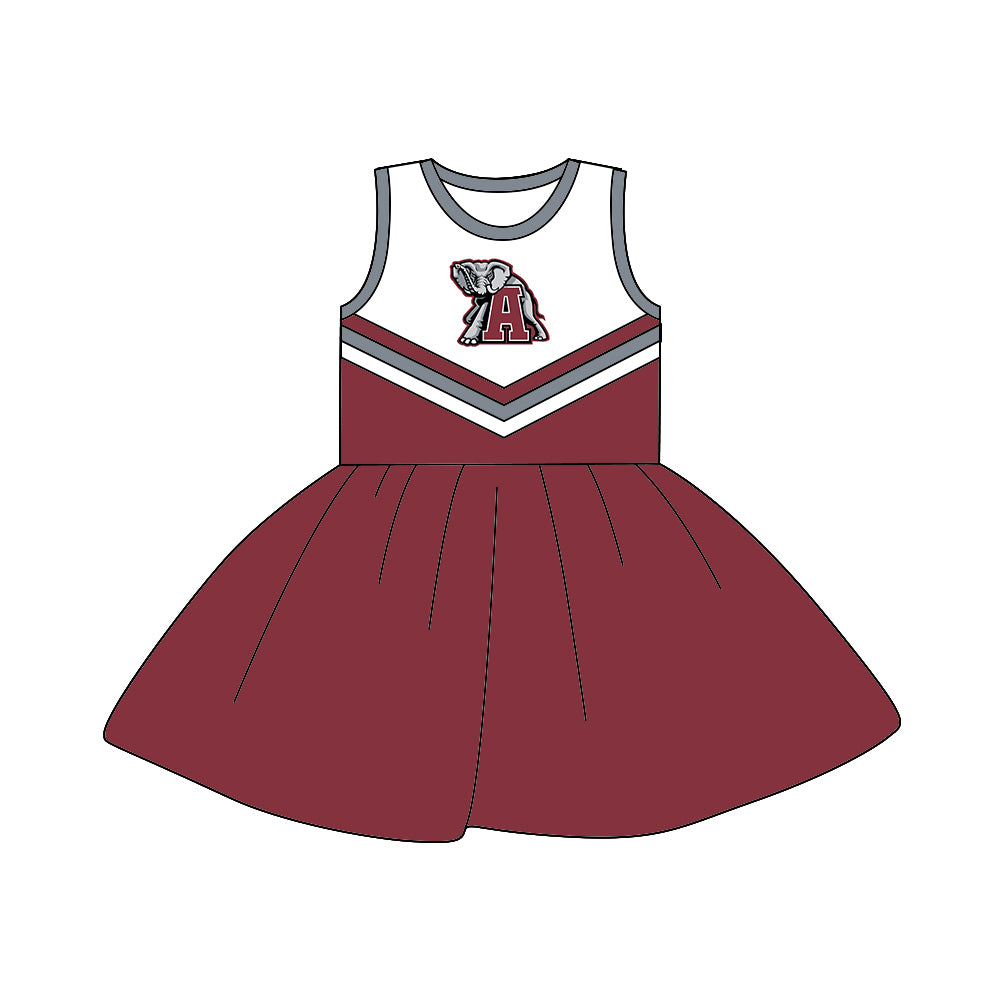 Baby Girls Team Sleeveless 2 A-Line Dresses preorder(moq 5)