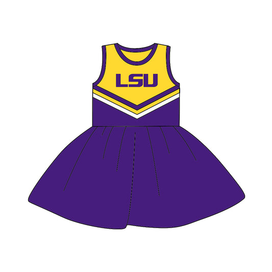 Baby Girls Team Sleeveless 7 A-Line Dresses preorder(moq 5)