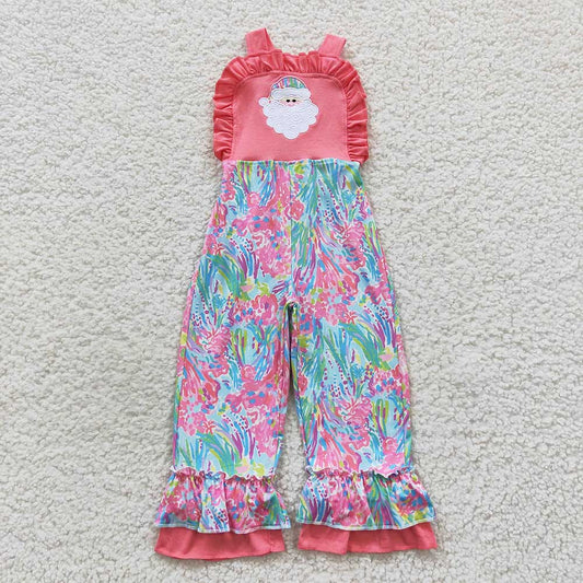 Baby Girls Santa Bell Bottom Jumpsuits Overall