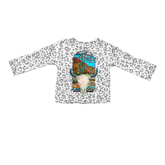 Western Baby Girls Long Sleeve Cow Shirt Tops preorder(moq 5)